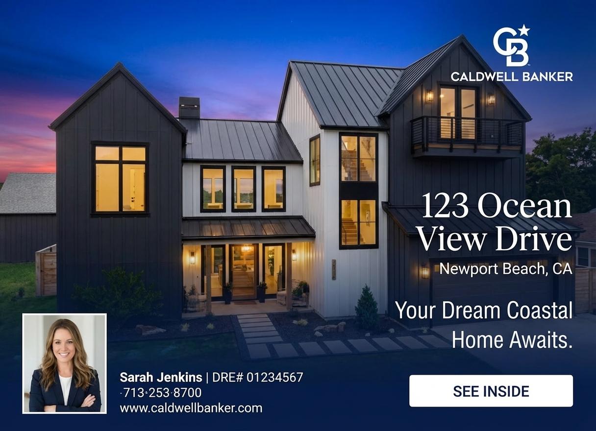 123 Ocean View Drive Newport Beach — Google Display Ad