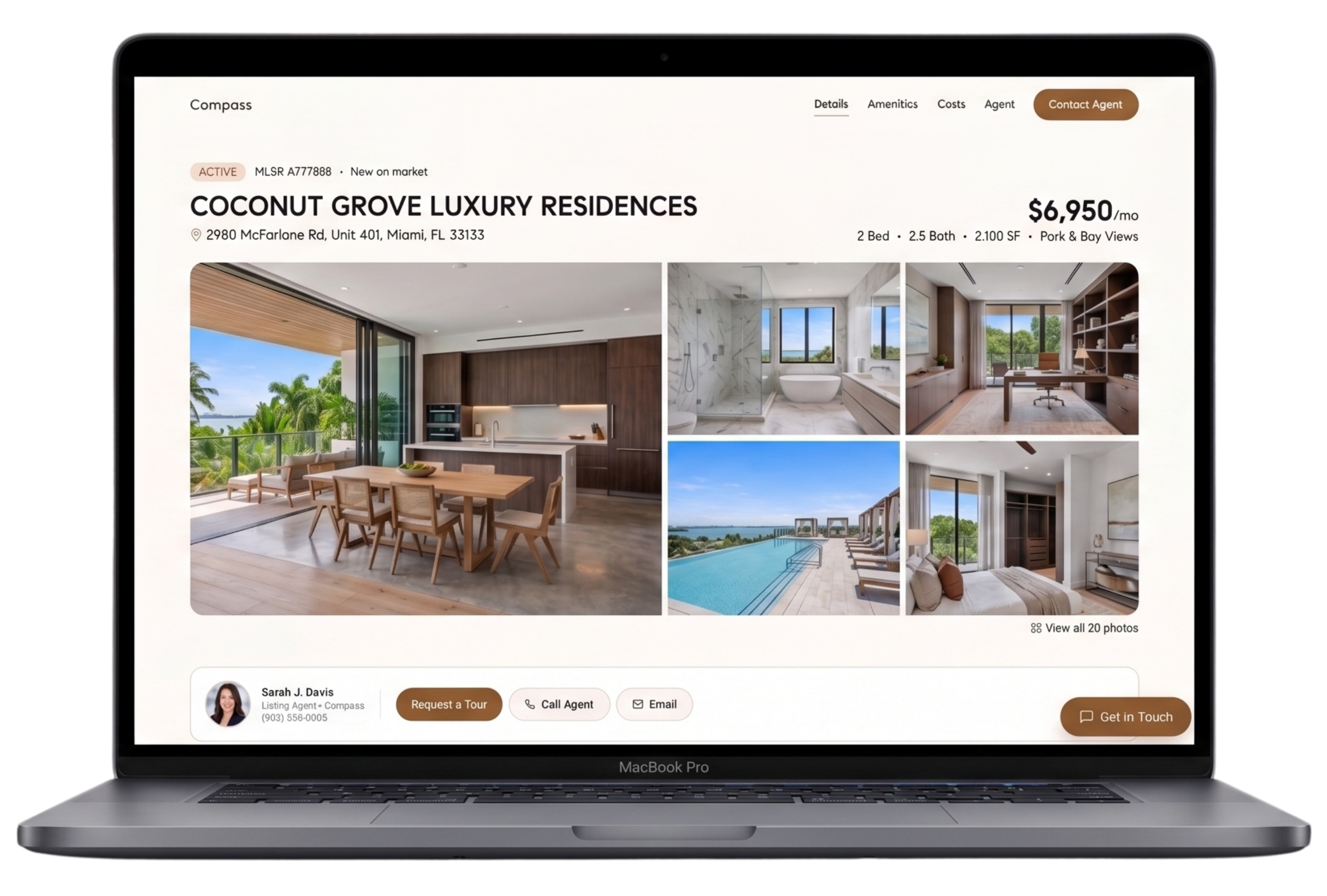 Parallel Base landing page shown on a MacBook